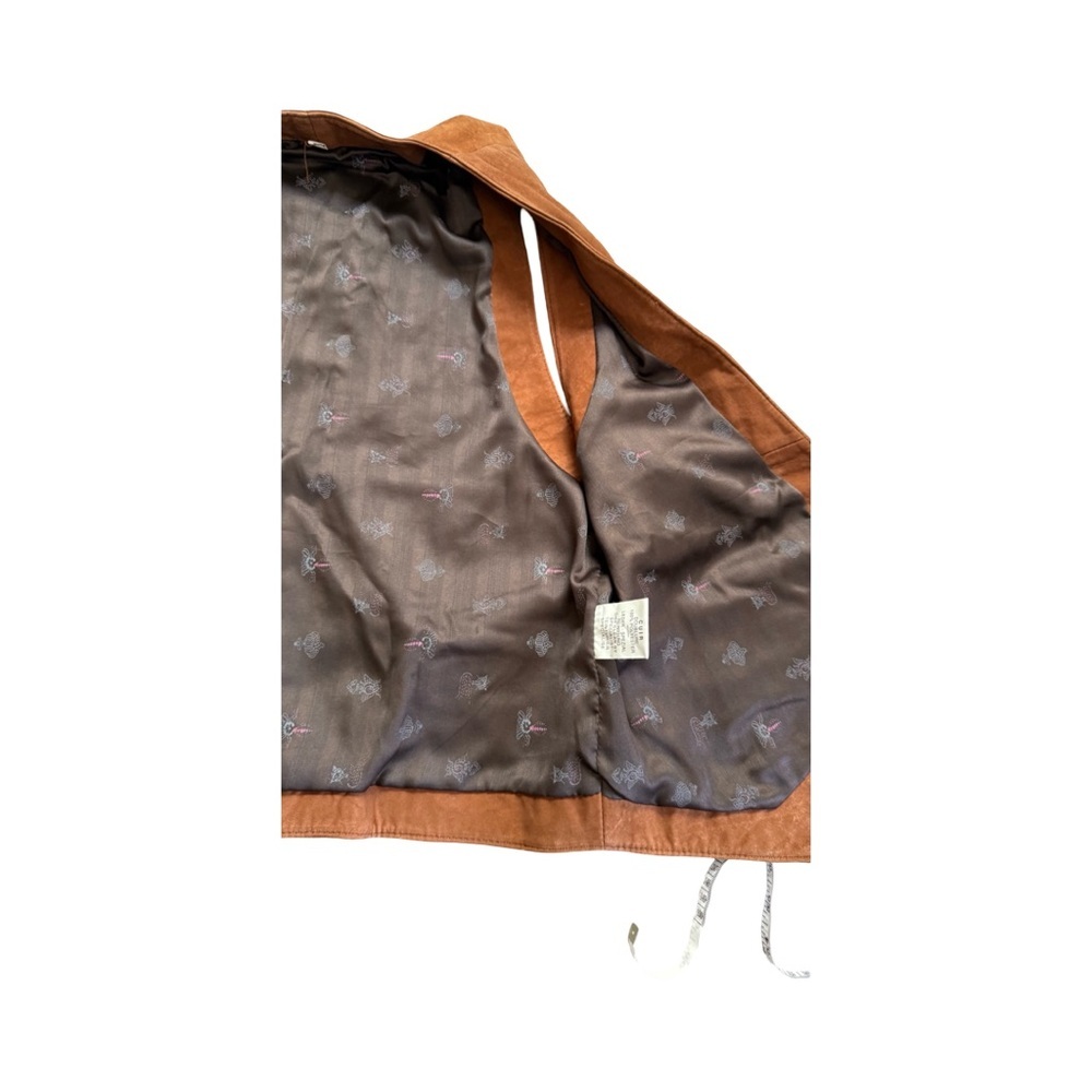 Eclectic Granpa Suede Vest with Button Closure - Picture 9 of 14